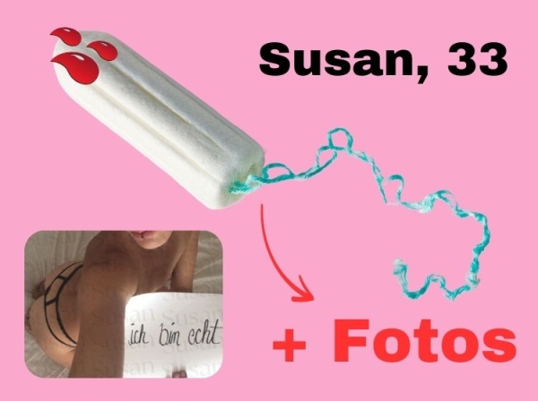 Einzigartiger benutzter Tampon