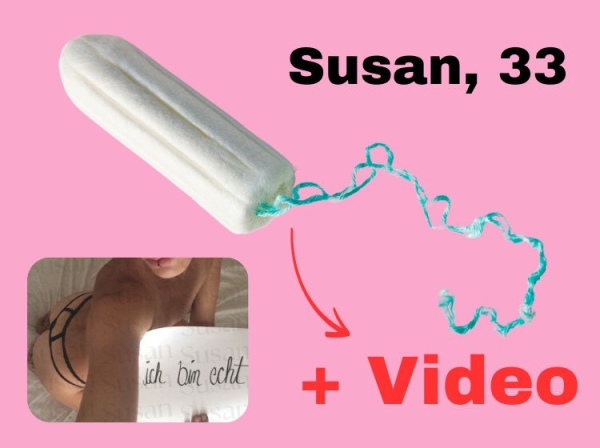 Unvergleichlich benutzter Tampon